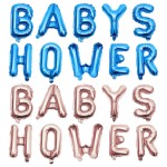 10 Set Baby Shower Balloons Background Decorations Boy